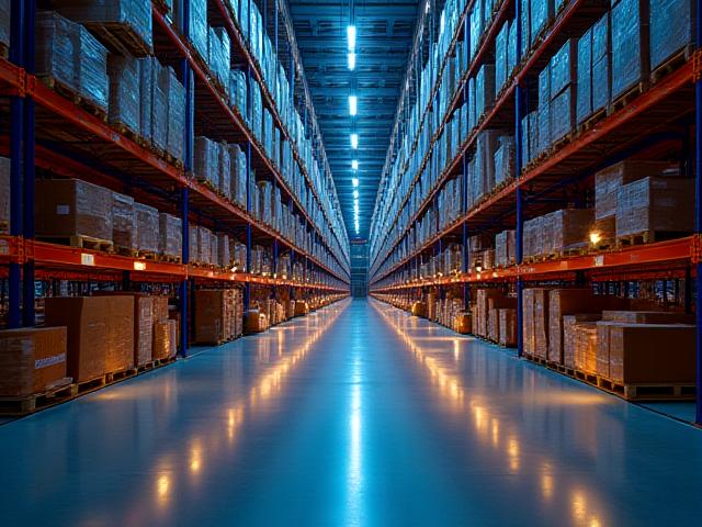 High-tech automated warehouse facility in Millbury MA